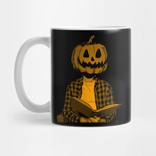 Pumpkin Man Wants to Read Mug